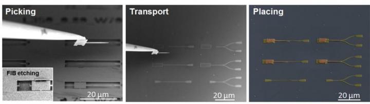 Integration of Quantum Emitters to Photonic Device Could Enable Quantum Circuits