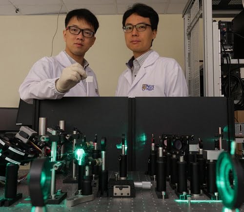 Low-cost THz Radiation source that can be powered by a low-power laser.