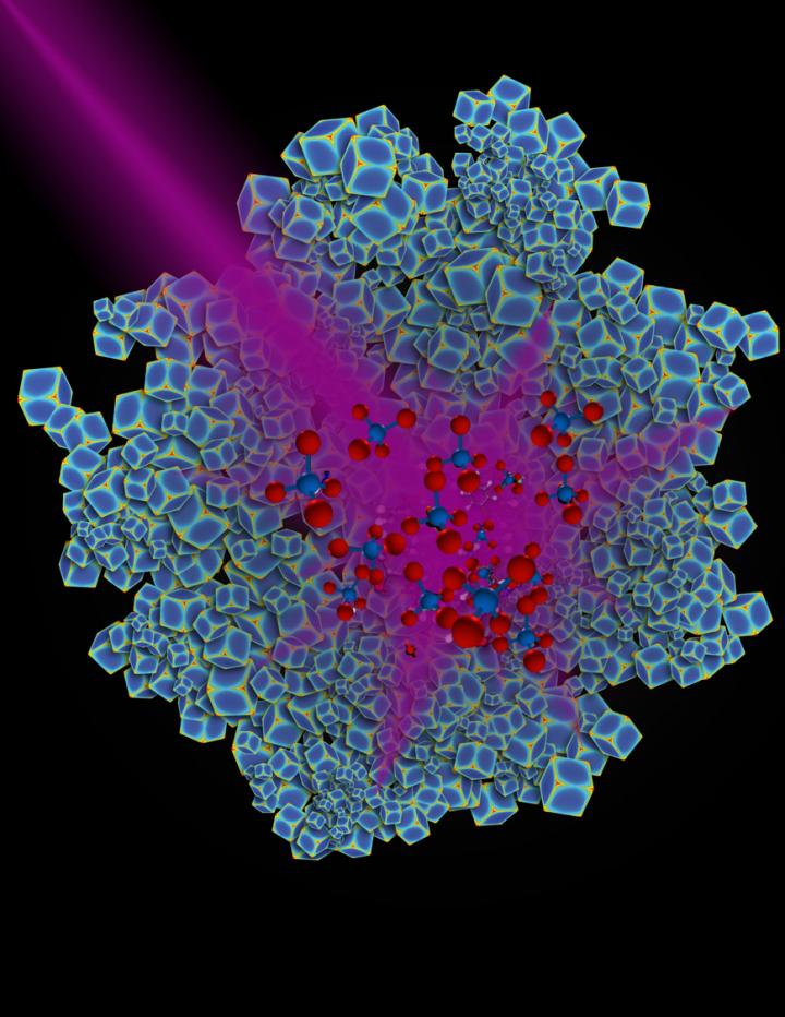 Rhodium nanoparticles react to light. Duke University.