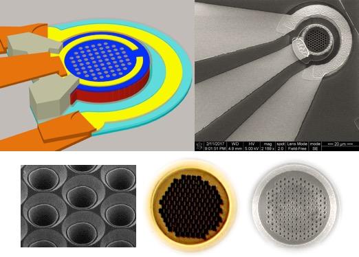 Photodetector Uses Nanoholes to Move Light Through Silicon Quickly, Efficiently