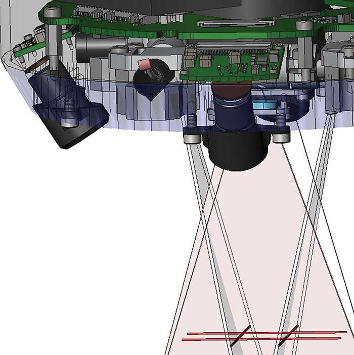 This 3D bead inspection sensor measures bead height, width and volume at high speeds and in real time. 