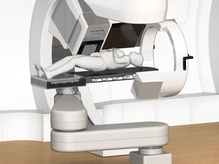 This rendering shows how medPhoton's ImagingRing seamlessly integrates with the MEVION S250 Series.
