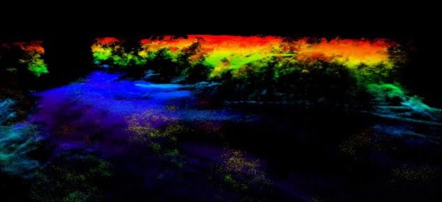 This is a specially designed laser system and a new methodology based on gated digital holography that enables lidar to see through obscuring elements like foliage and netting.
