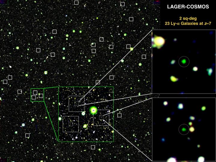 Dark Energy Camera, 23 young galaxies found, ASU.