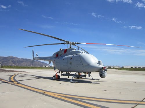 The MQ-8 Firescout (pictured) will carry the night time illuminator from Bodkin Design, along with other mission critical payloads. Courtesy of Bodkin Design.