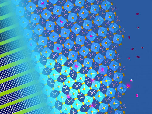 Light and Moisture Combine to Mend Defects in Perovskite Films