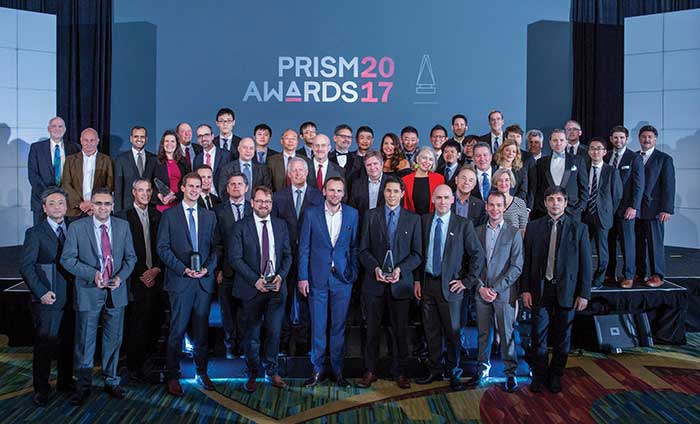 The 2017 winners and event sponsors — Photonics Media and SPIE.