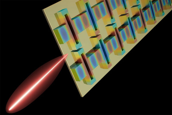 A tiny terahertz laser designed by MIT researchers is the first to reach three key performance goals at once: high power, tight beam, and broad frequency tuning. 