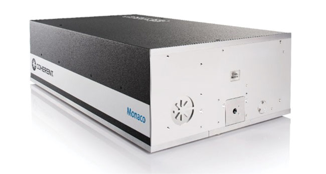 Figure 2. The Monaco is a one-box ytterbium-fiber femtosecond laser amplifier (80 µJ/pulse, 60 W) from Coherent Inc.