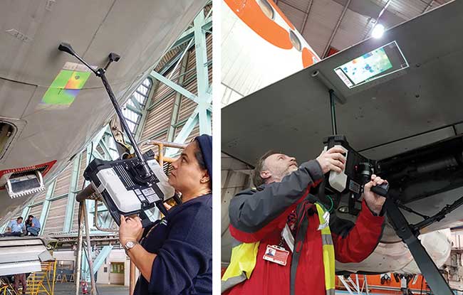 Point-and-click operation coupled with AR representation of results is now used at TAP M&E and easyJet.