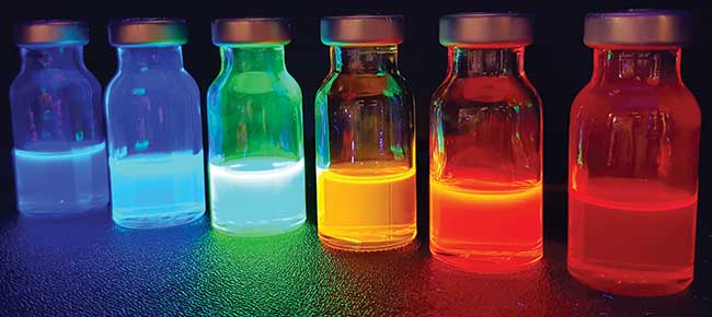 Vials of quantum dots