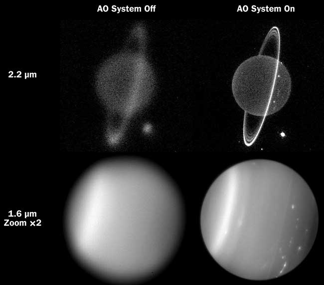 IR images of the planet Uranus without adaptive optics