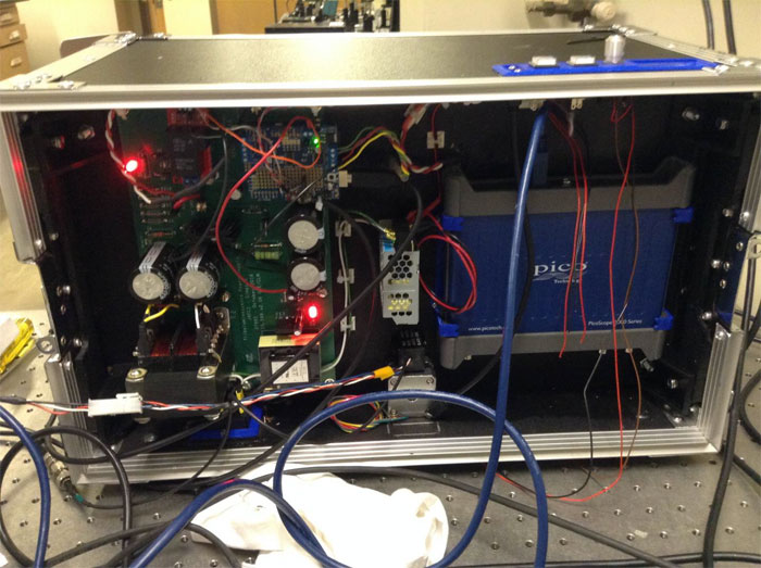 Triboluminescence instrument to rapidly test if drugs contain trace crystallinity, Purdue University.