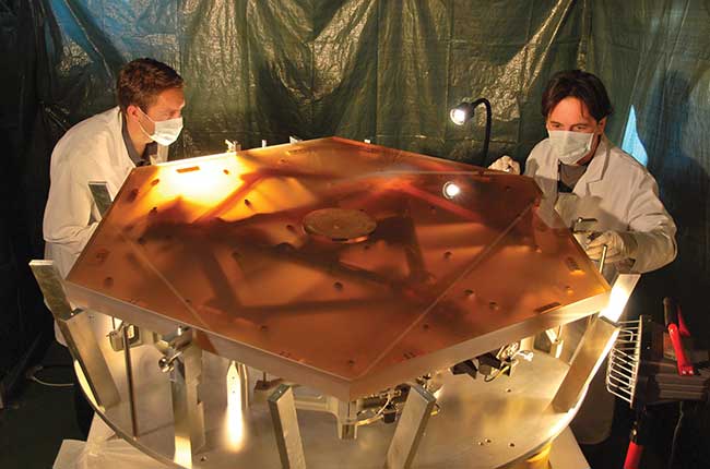 A prototype segment of the European ELT’s primary mirror, which was delivered in 2010 to demonstrate its manufacturing capability.