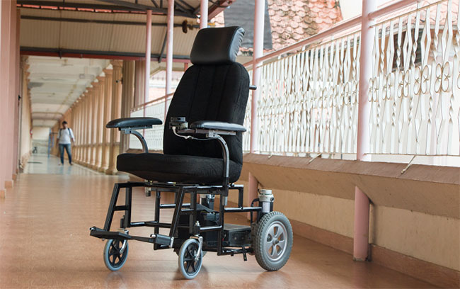 The Self-E wheelchair uses the robotic operating system (ROS) for navigation and allows patients to commute from one place to another.