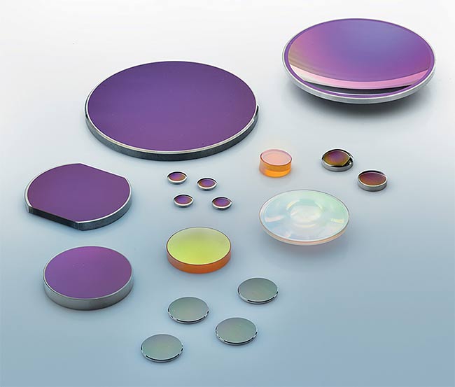 AR (antireflective) coatings improve the performance of, and reduce the chance for a telltale flash from, optical components. Courtesy of Jenoptik. 