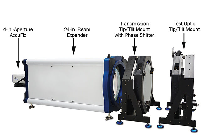 Figure 1. Overall mechanical layout of the new 600-mm-aperture laser Fizeau. Courtesy of 4D Technology Corp.