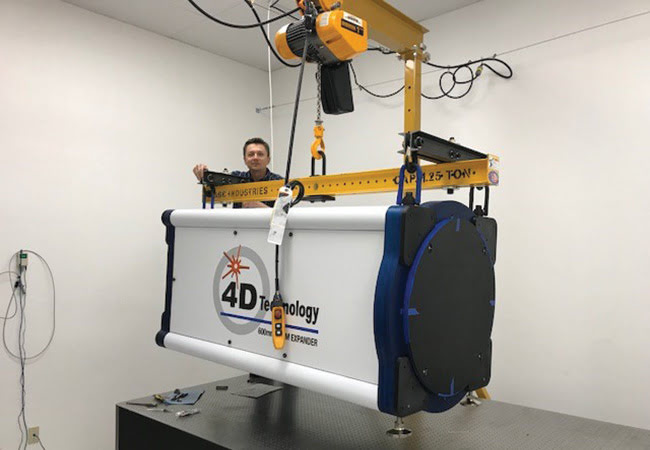 Figure 3. A monolithic design allows the entire system to be moved and shipped without disassembly. Courtesy of 4D Technology Corp.