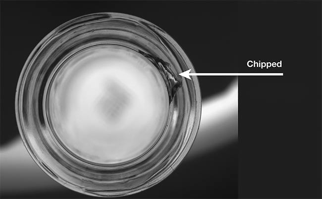 Deep learning detected three types of defects in molded glass. Courtesy of Artemis Vision.