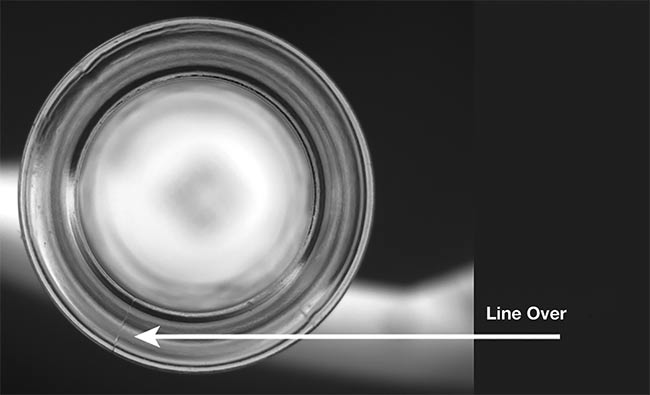 Deep learning detected three types of defects in molded glass. Courtesy of Artemis Vision.