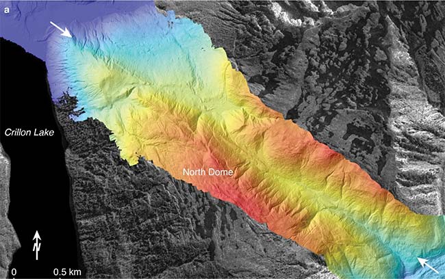 A lidar survey of Fairweather Fault, located in southeast Alaska. Courtesy of USGS Department of the Interior/Kate Scharer, USGS