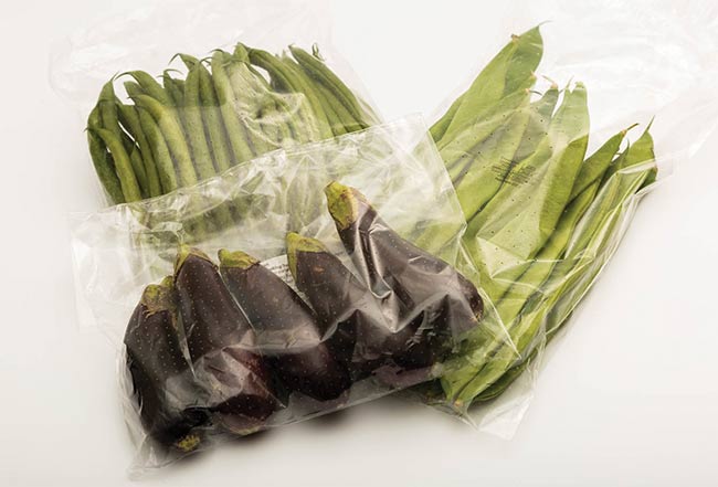 CO2 lasers can perforate holes in packaging to extend the shelf life of vegetables and other foods. Courtesy of Rofin-Sinar UK Ltd.