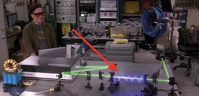 Bending laser light, with a bang