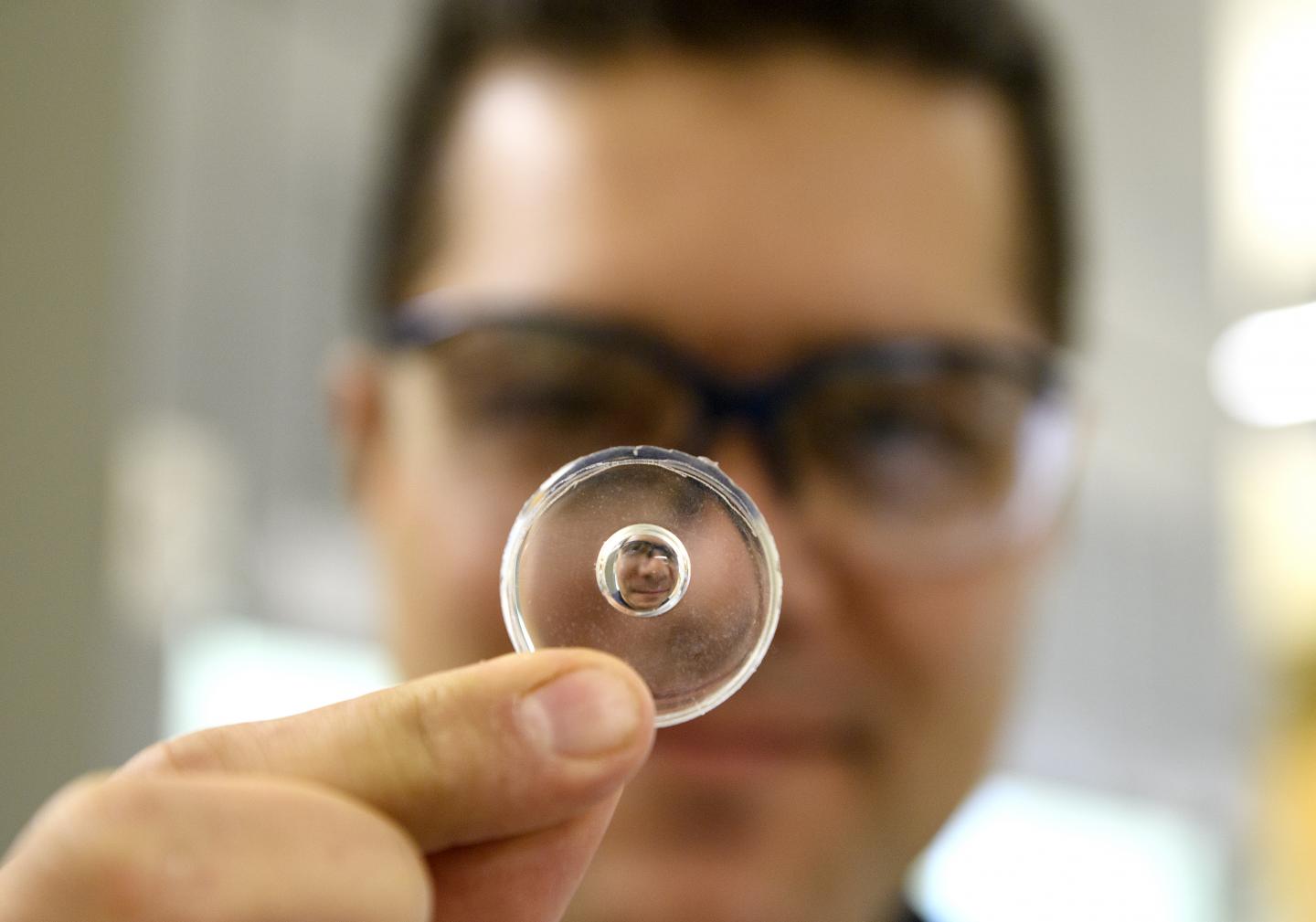 New lens manufacturing technique using magnetic liquid molds, Washington State University.