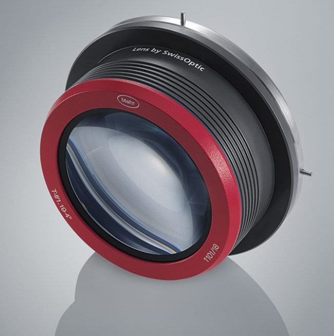 A 4-in. interferometer objective lens specifically designed to meet the needs of the innovative Tilted Wave Interferometer (MarOpto TWI 60) created by Mahr GmbH. Courtesy of SwissOptic AG.