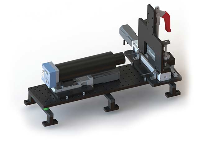 The aerospace connectors’ inspection mechanism can detect defects within ±0.005-in. accuracy. The system also looks at the overall length and width of the connector pin, examines the pocket in which the wires reside, and ensures that male and female connectors make acceptable electrical contact.