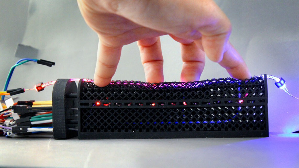 Optical lace gives soft robots high resolution tactile capabilities, Cornell University.