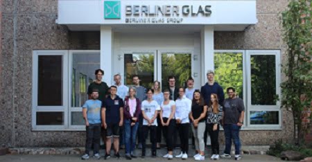 Berliner Glas welcomes new apprentices. Courtesy of Berliner Glas.