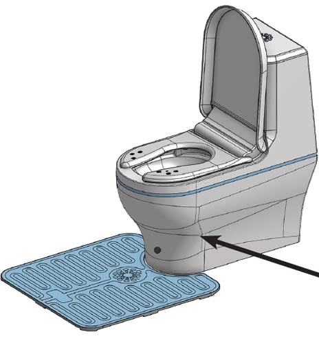 Figure 4. Current smart toilet designs leverage a combination of broadband light and passband filters to automatically capture relevant spectral data about selective health indictors in urine. Courtesy of Medic.Life.