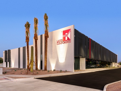 LASER COMPONENTS Detector Group moved to its new location in Chandler, AZ, after a year of construction. Courtesy of LASER COMPONENTS.