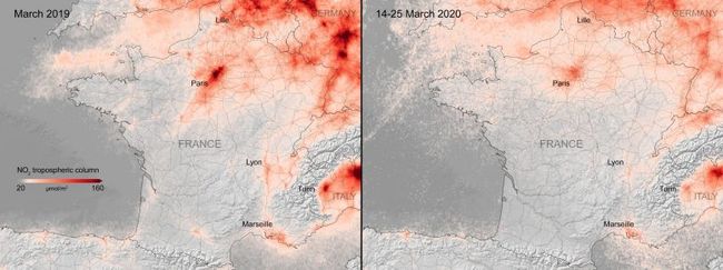 Satellite Shows COVID-19 Lockdown Linked to Drop in Air Pollution Across Europe