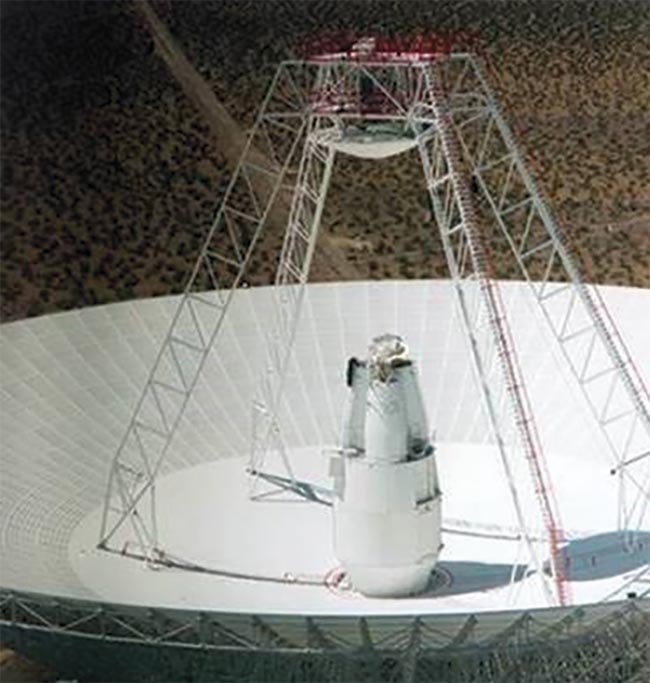  Figure 2. The three Deep Space Network sites are spaced equidistant from each other — approximately 120° apart in longitude — around Earth. As Earth turns, the facilities in Goldstone, Calif.; Madrid; and Canberra, Australia are able to communicate and listen to the whispers from the 30-plus missions within our solar system and beyond. Each facility has a 70-m (230-ft) antenna and a few 34-m (85-ft) antennas (left). Courtesy of NASA. 