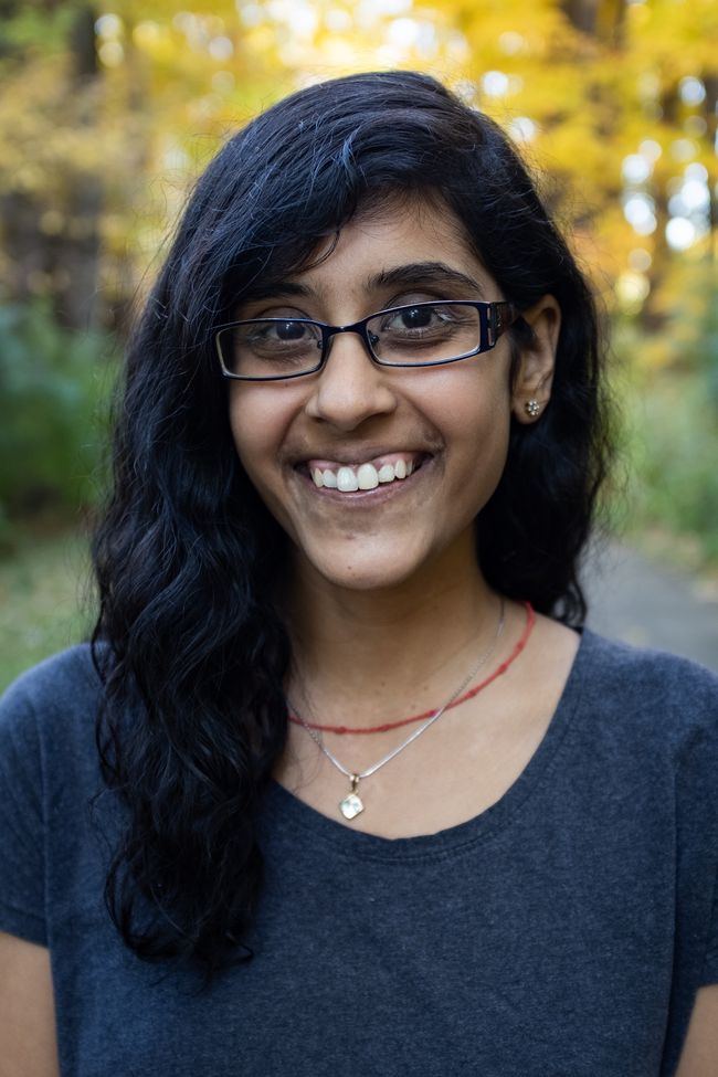 Deesha Shah, winner of the 2020 Teddi Laurin, is pursuing a doctorate at Purdue University in plamonic thin films. Courtesy of SPIE.