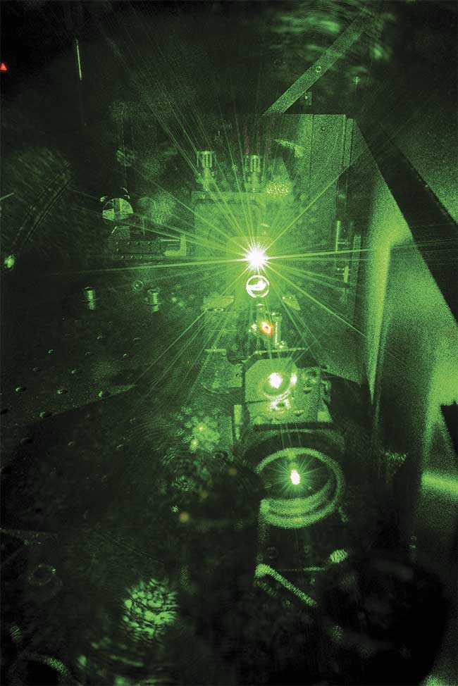 Figure 1. The Ti:sapphire laser used by researchers at Cornell University in animal models to stop seizure propagation. Courtesy of Seth Lieberman/Cornell University.