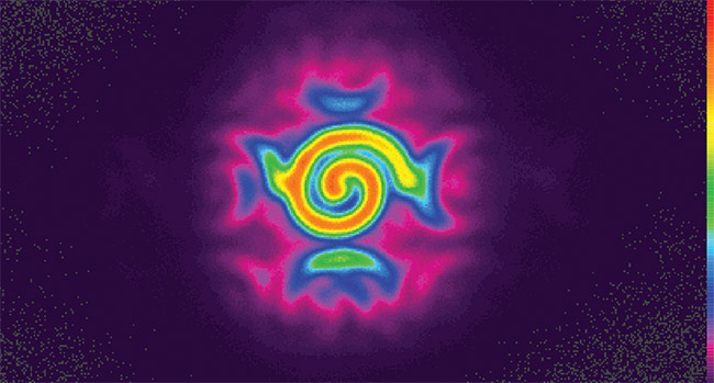 Various configurations that coherent beam combining can achieve for the same laser. The technology allows for coherent recombination of laser emissions, ramping up the output power to a degree unobtainable by in-series amplifiers. Courtesy of Civan Lasers.