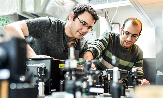Kobi Frischwasser, left, and Kobi Cohen of the Advanced Photonics Research Lab at Technion. Courtesy of Technion — Israel Institute of Technology.