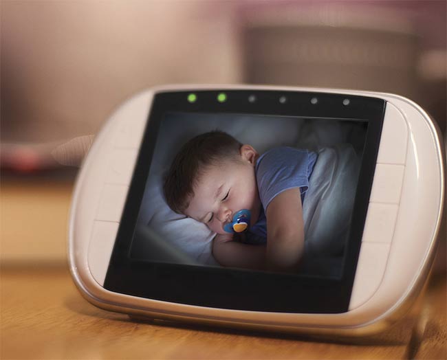 A baby monitor captures vision data. Courtesy of iENSO.