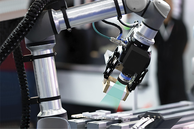 Emerging uses of vision-guided robotics will drive increased demand in specialized and ruggedized optics in the coming years. Courtesy of MORITEX North America.