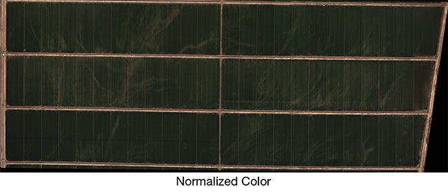 Drones and manned planes equipped with red- and NIR-optimized, high-vibration-resistant lenses are increasingly used for normalized difference vegetation index (NDVI) analysis of farmland. Courtesy of MORITEX North America.