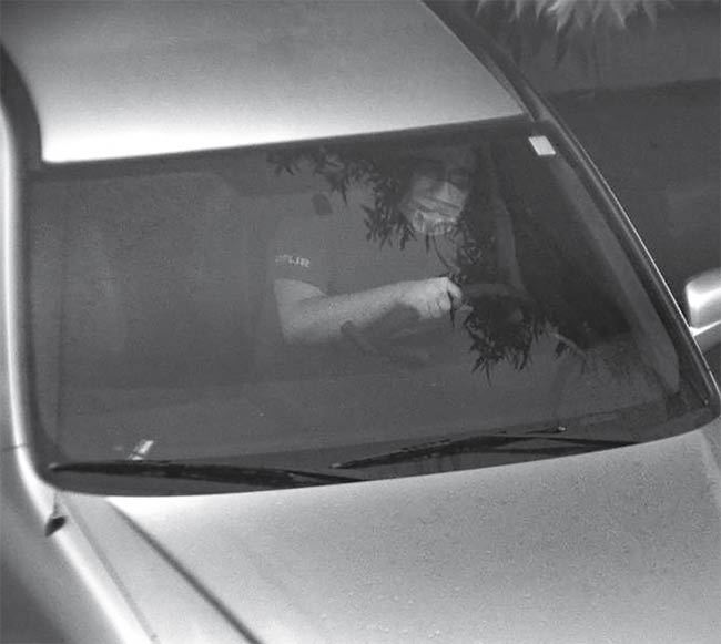 Imaging through glass in variable natural lighting is difficult due to reflections and glare (top), but imaging is easier when cameras use polarization data to remove reflections and glare (bottom). Courtesy of Teledyne FLIR.