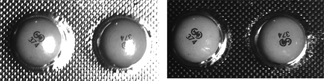 Using polarization data, cameras reject glare and improve imaging. Original (left) and glare-reduced image (right). Courtesy of Optical Metrology Solutions.