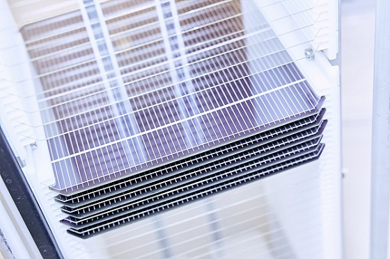 Tandem solar cells with world-record efficiency of 29.52% could help rapidly scale up solar energy. Courtesy of Oxford PV.