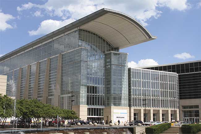 The McCormick Center, where the in-person Neuroscience 2021 event will be held. Courtesy of McCormick Place.