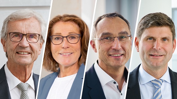 From left, the two managing partners Dr. Wolf Herold and Sabine Herold and the two new managing directors Dr. Karl Bitzer and Christian Walther. Courtesy of DELO. 