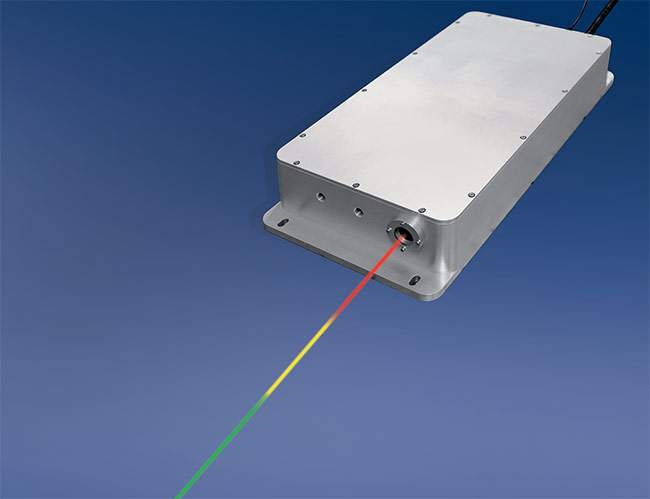 A diode-pumped solid-state (DPSS) laser (bottom). Advanced photoacoustic imaging systems have accelerated scanning times by employing DPSS lasers that generate pulses under 5 ns, deliver output up to 20 µJ, and emit at key wavelengths precisely tuned to the absorption maxima of relevant tissue structures. Courtesy of iThera Medical.