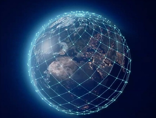 Laser-linked satellite networks launched into low earth orbits will create a major new market segment for optical components within the next three years. Courtesy of RIVADA Space Networks.